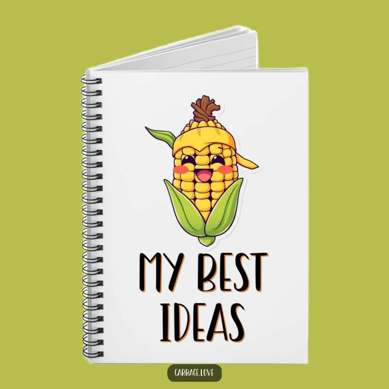 Funny Corn Cob Grin Notebook: Happy Bandana Kernel Journal for Bright Ideas
